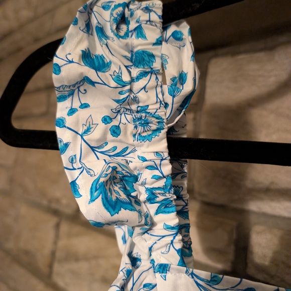 Draper James Blue and White Floral Midi Dress - Picture 5 of 9